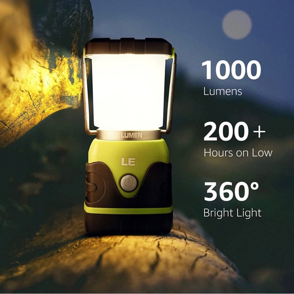 LE LED Camping Lantern, Battery Powered LED with 1000LM, 4 Light Modes, Water… - Picture 3 of 4